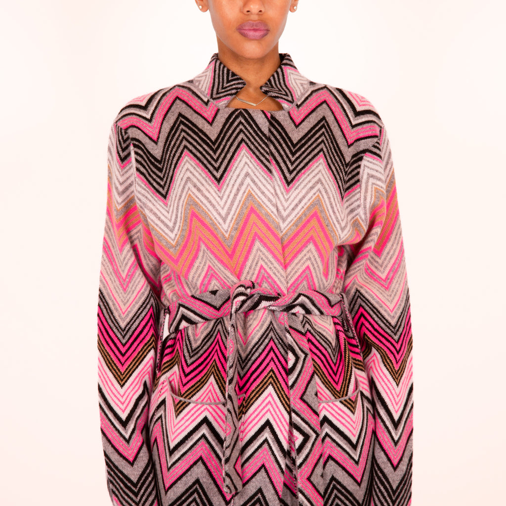 MAISON CARDIGAN - PINK/GREY