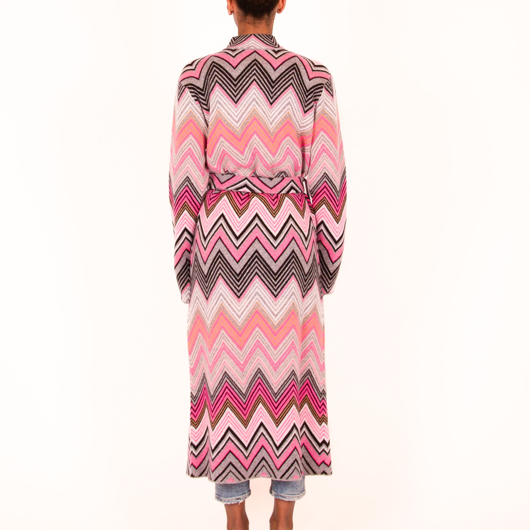 MAISON CARDIGAN - PINK/GREY