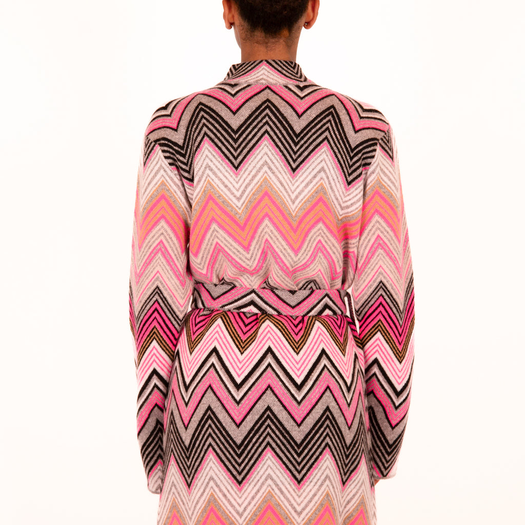 MAISON CARDIGAN - PINK/GREY