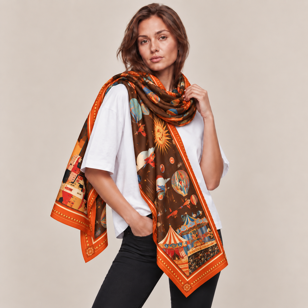 AERIS CASHMERE SCARF - RED
