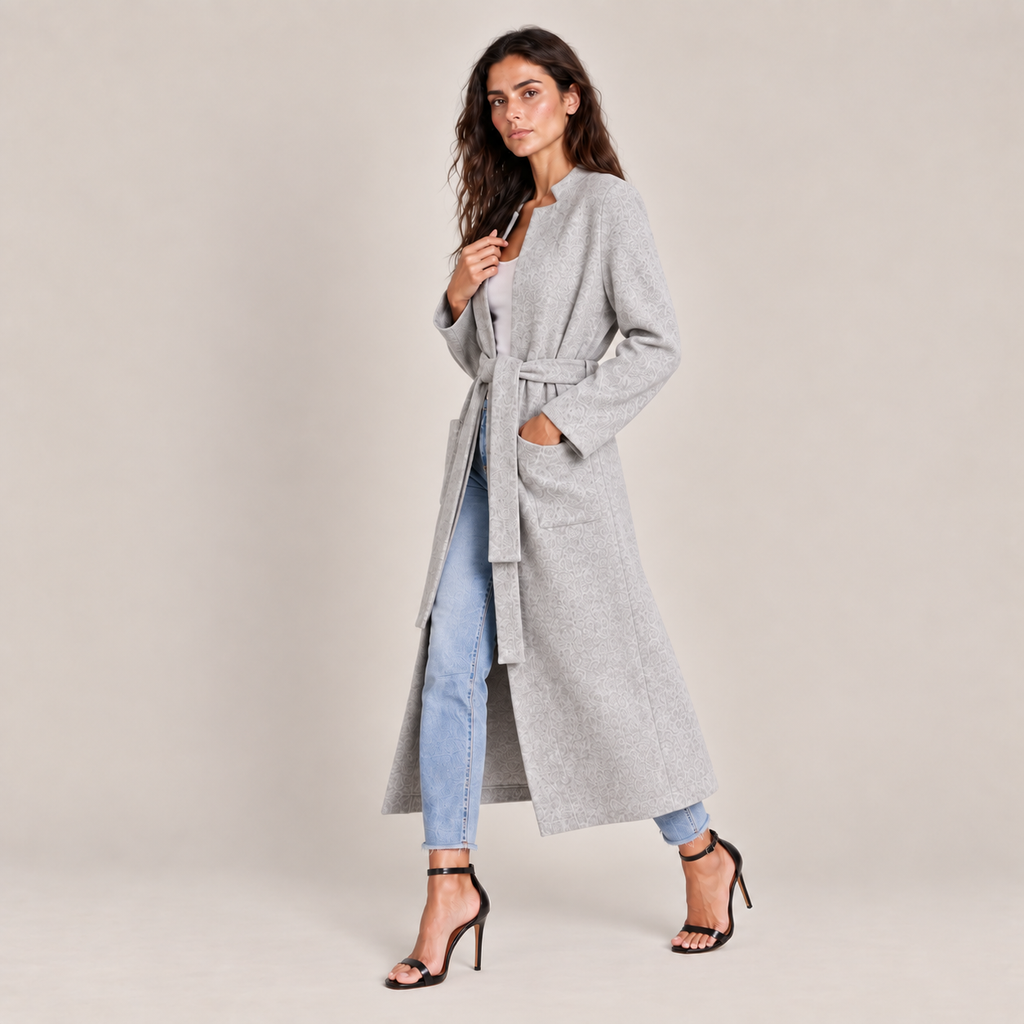 BRUSHED MAISON CARDIGAN - GREY