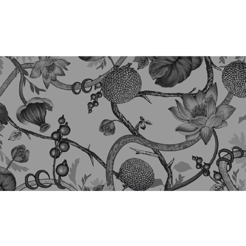 BOTANICAL FELTED CASHMERE  SCARF - GREY