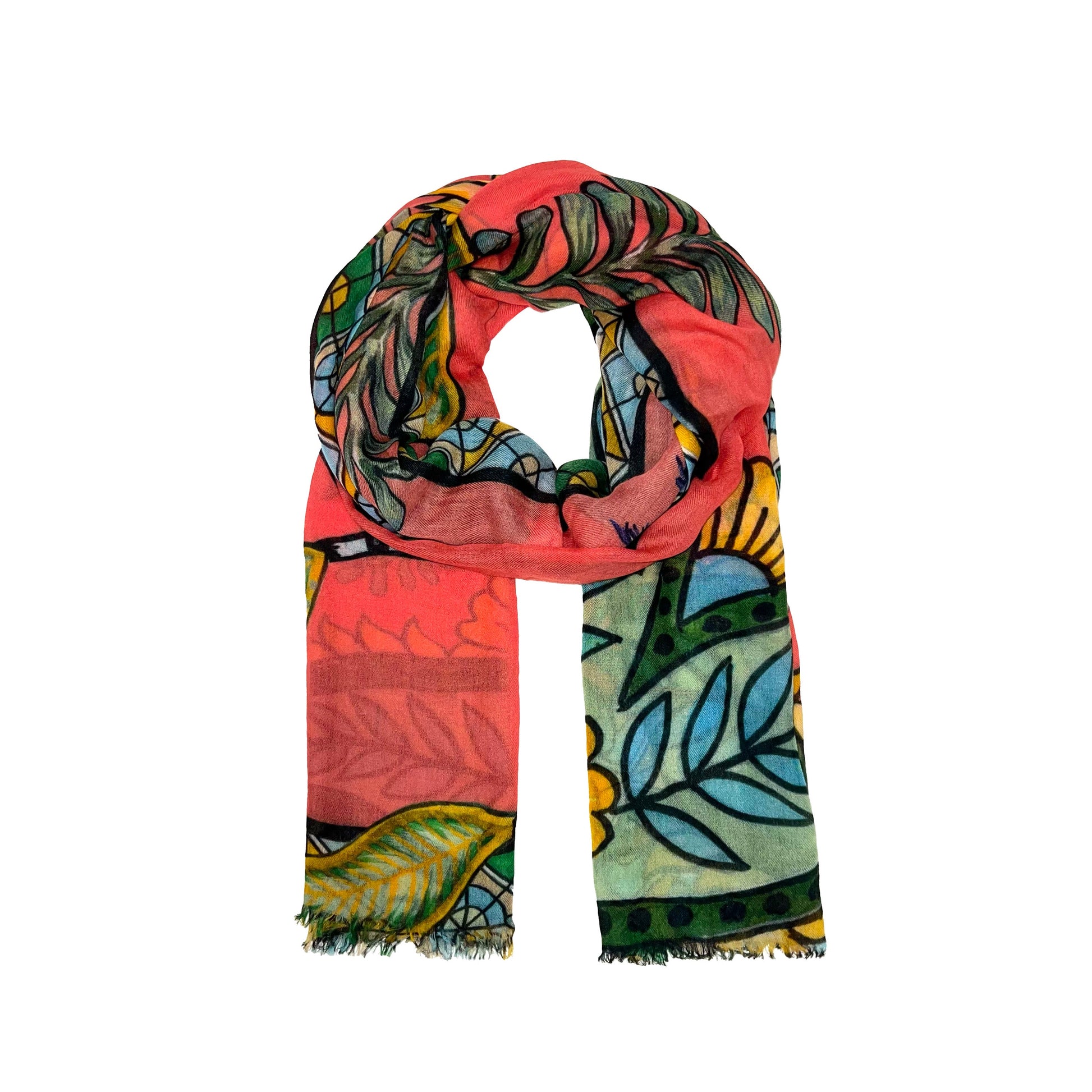 AZURE CASHMERE SCARF