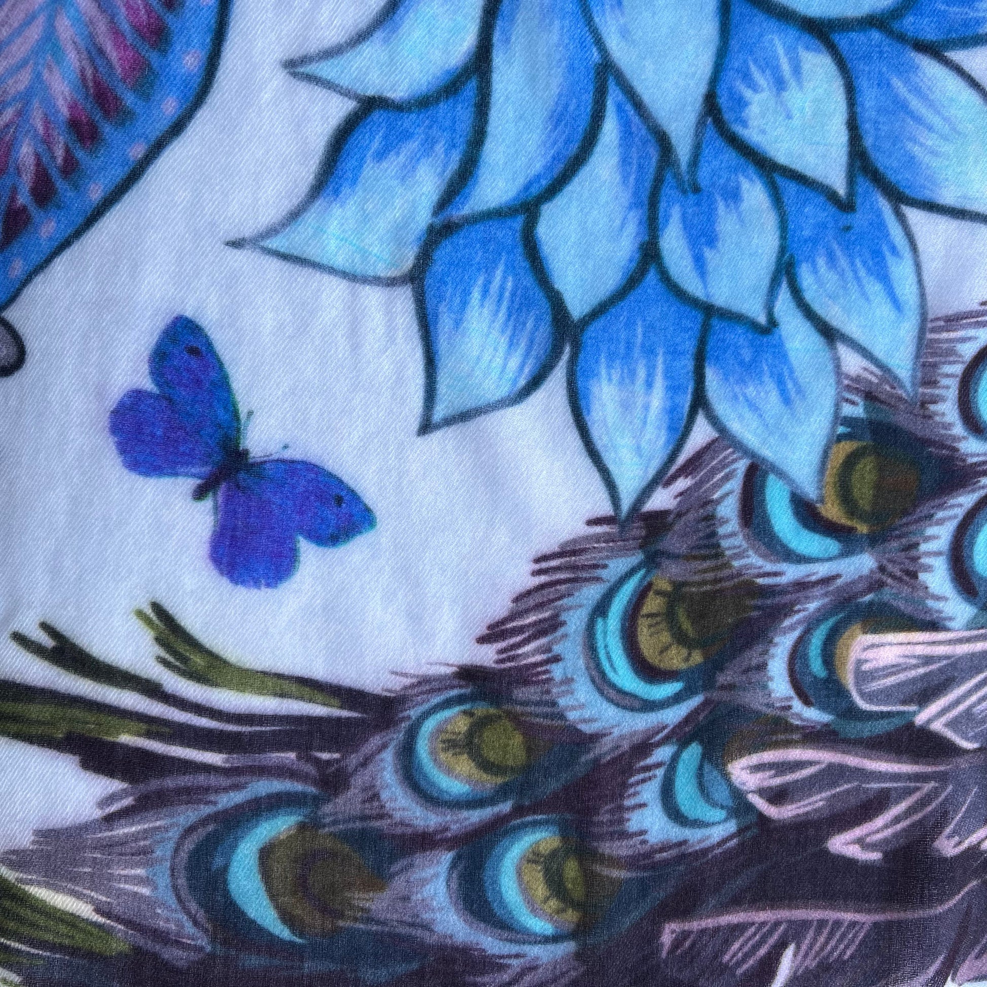 AZURE CASHMERE SCARF