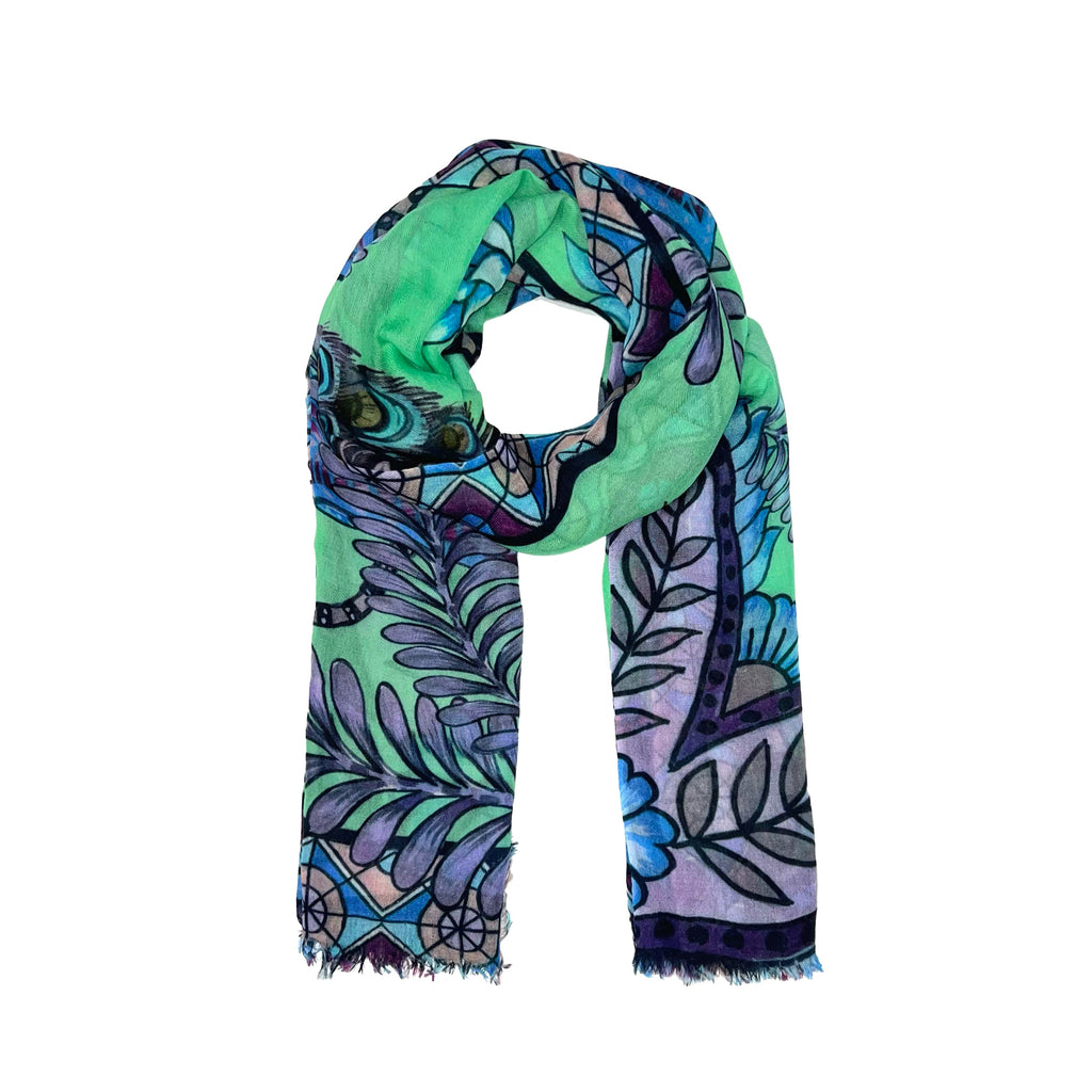 AZURE CASHMERE SCARF