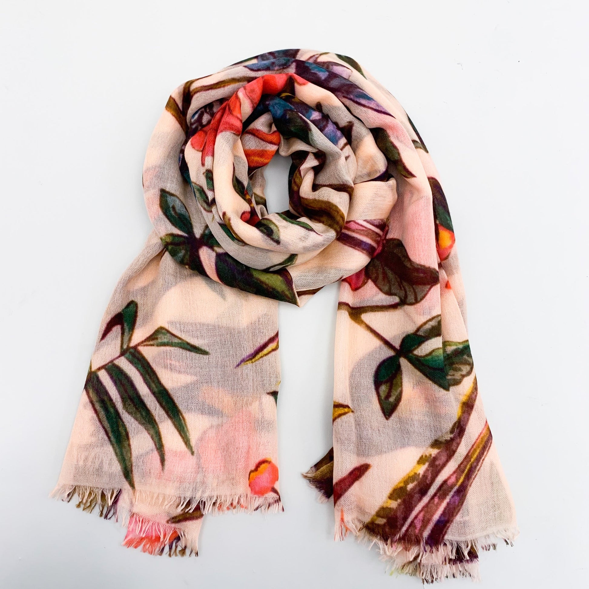BLOSSOM CASHMERE SCARF