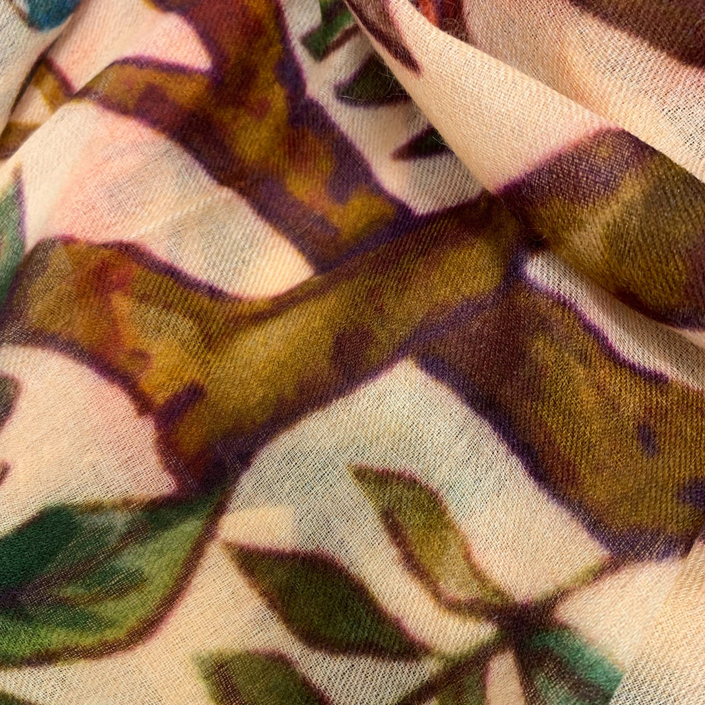 BLOSSOM CASHMERE SCARF