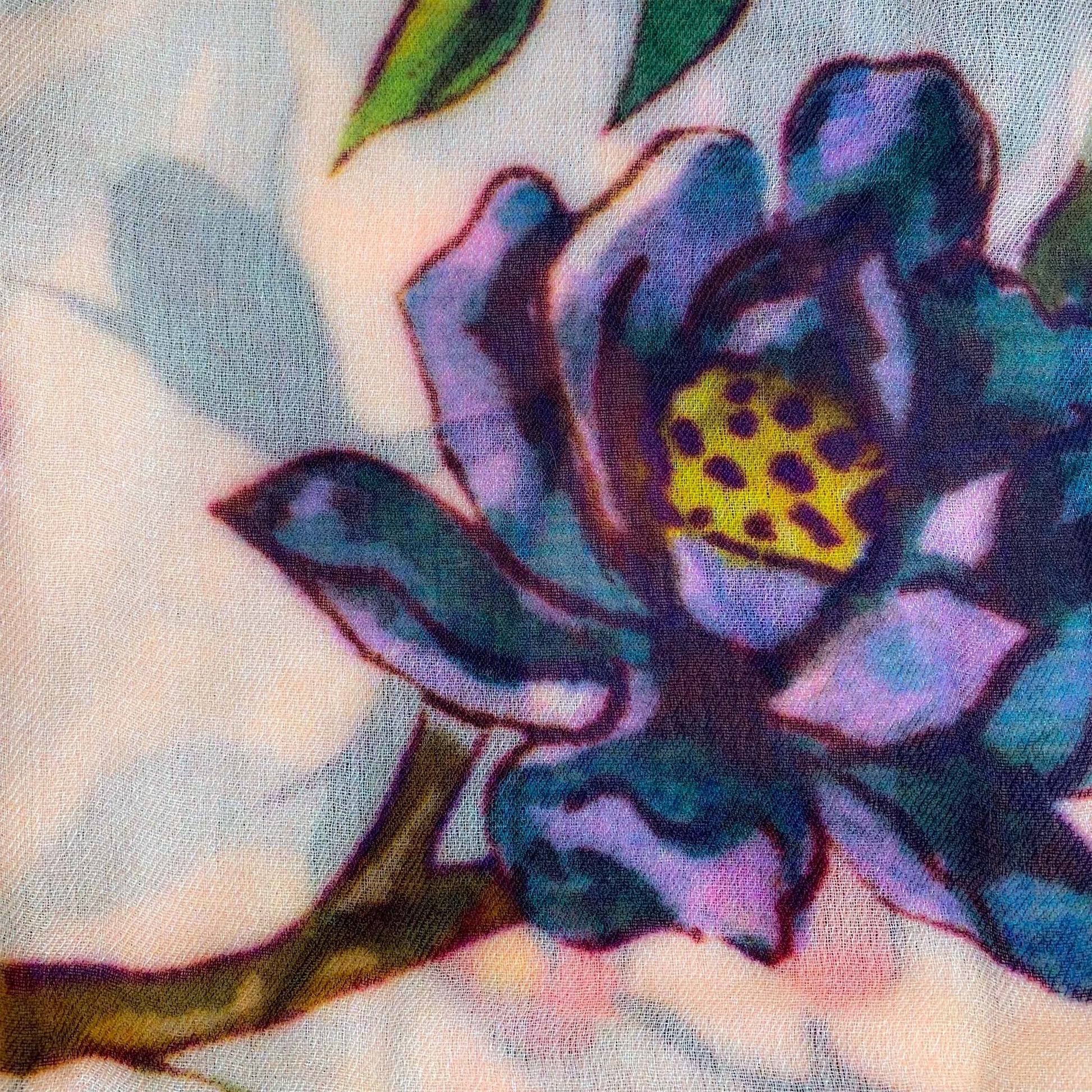 BLOSSOM CASHMERE SCARF