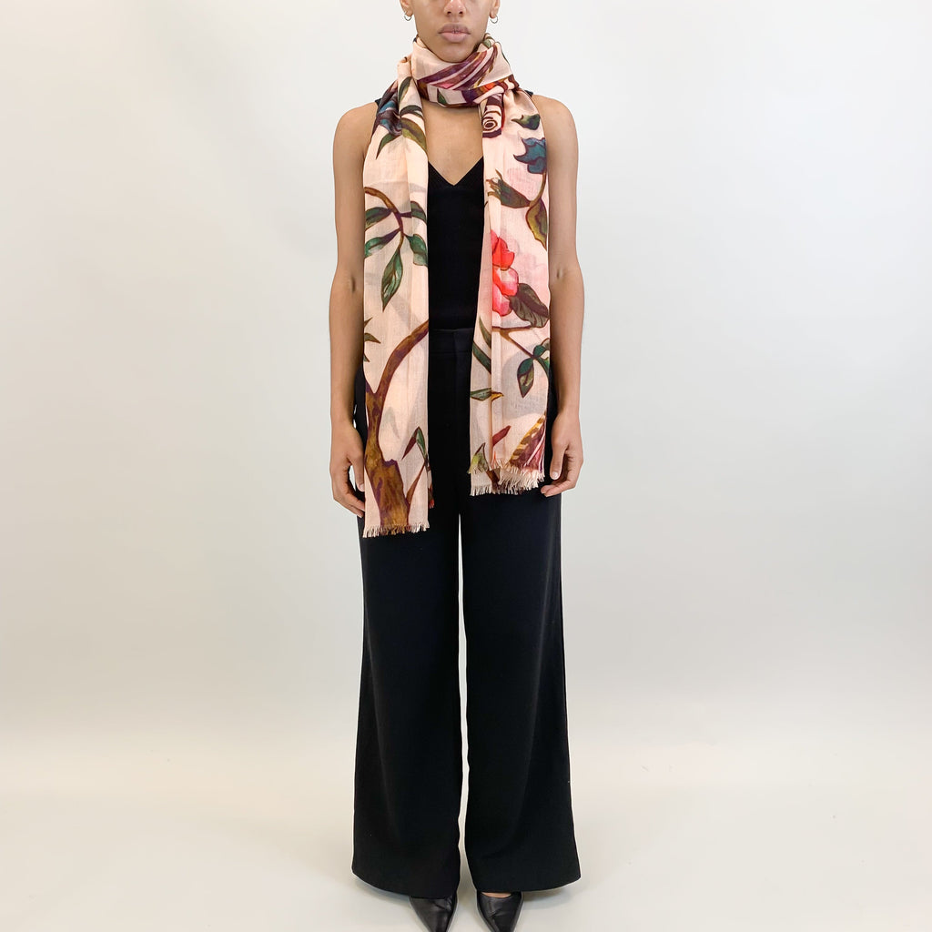 BLOSSOM CASHMERE SCARF