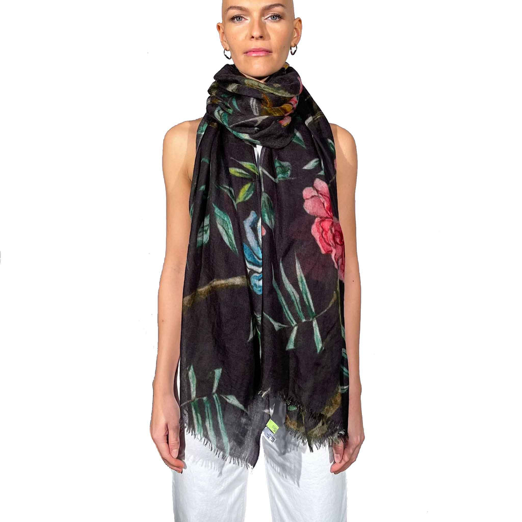 BLOSSOM CASHMERE SCARF