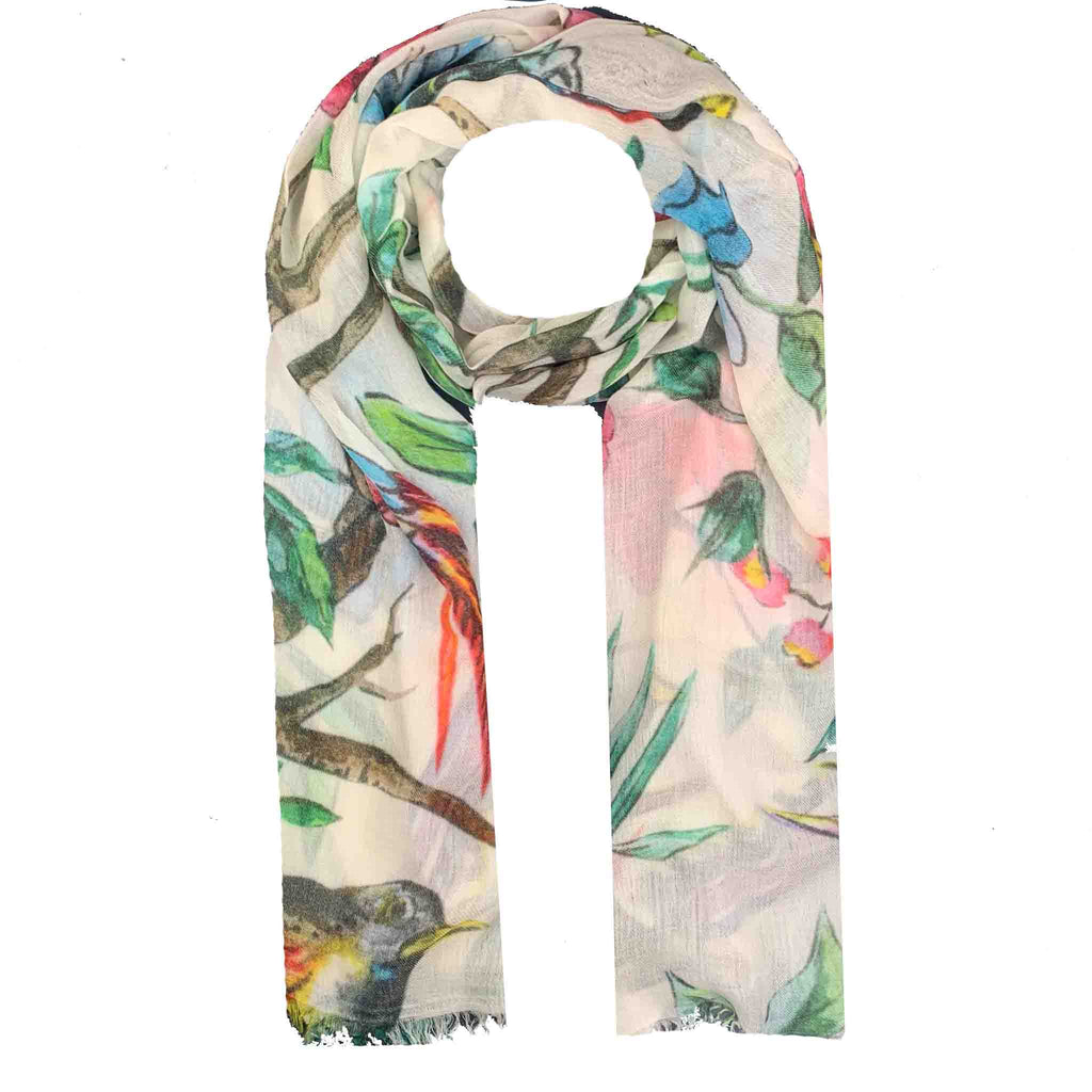 BLOSSOM CASHMERE SCARF