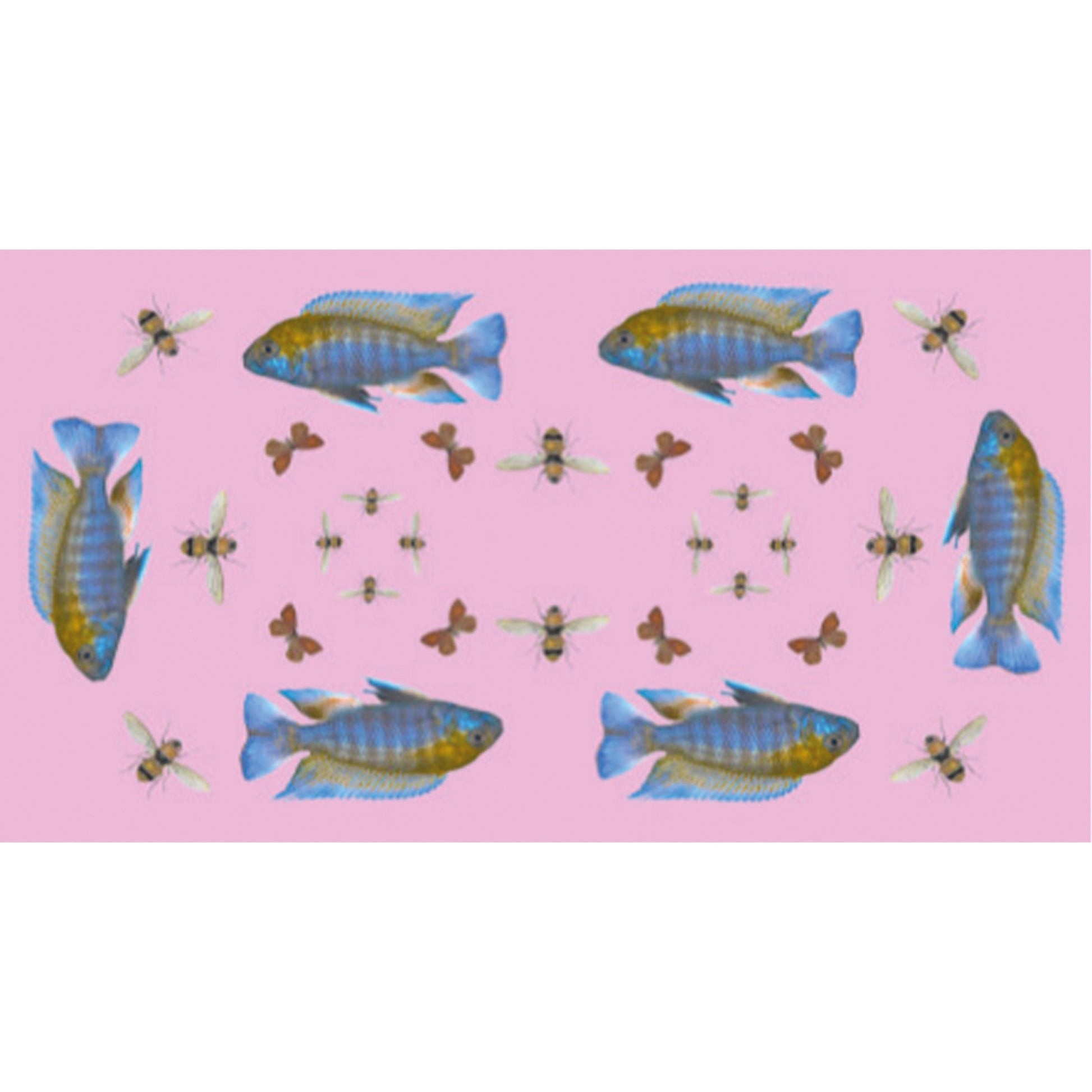 BUTTERFLY & FISH CASHMERE SCARF