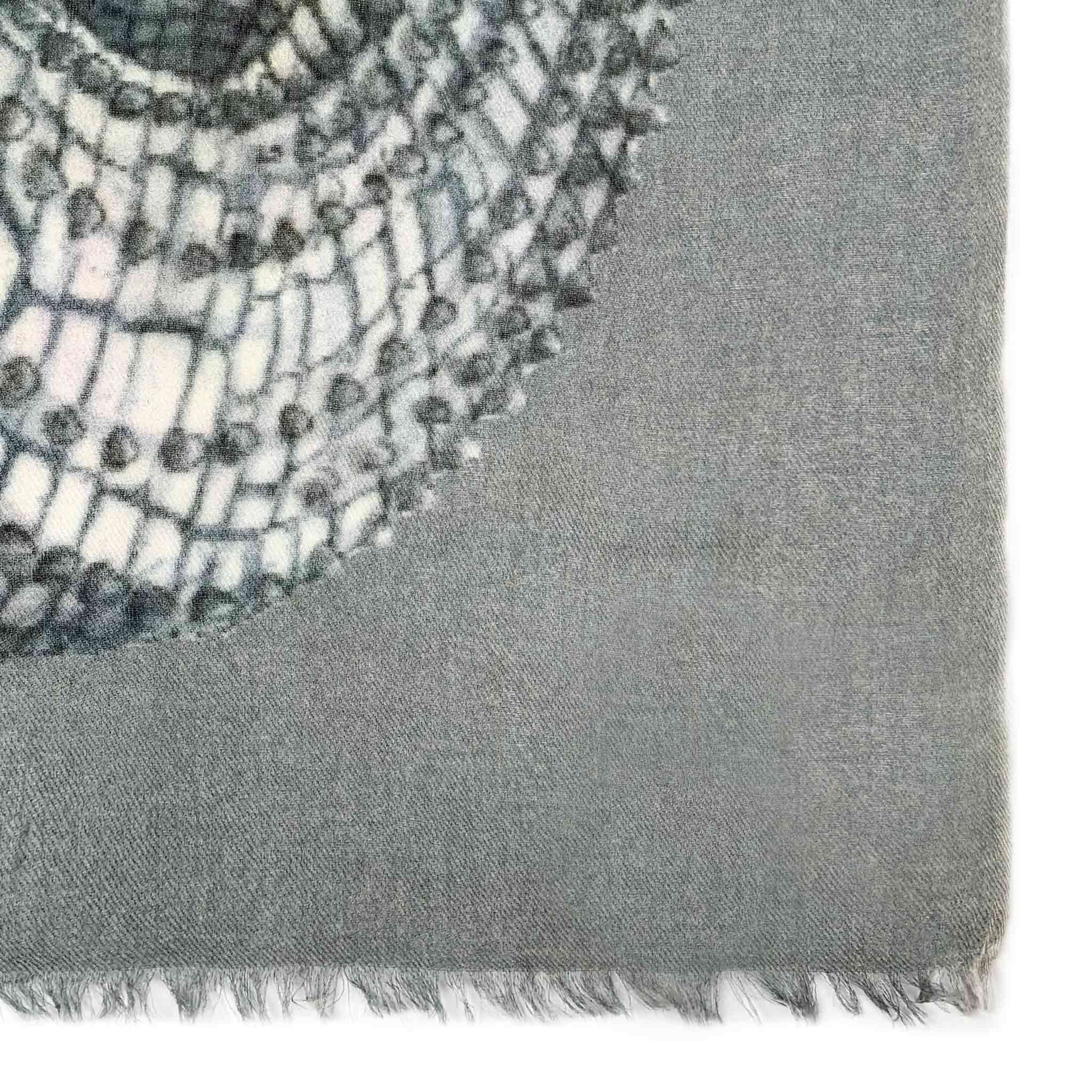 CROCODILE CASHMERE SCARF
