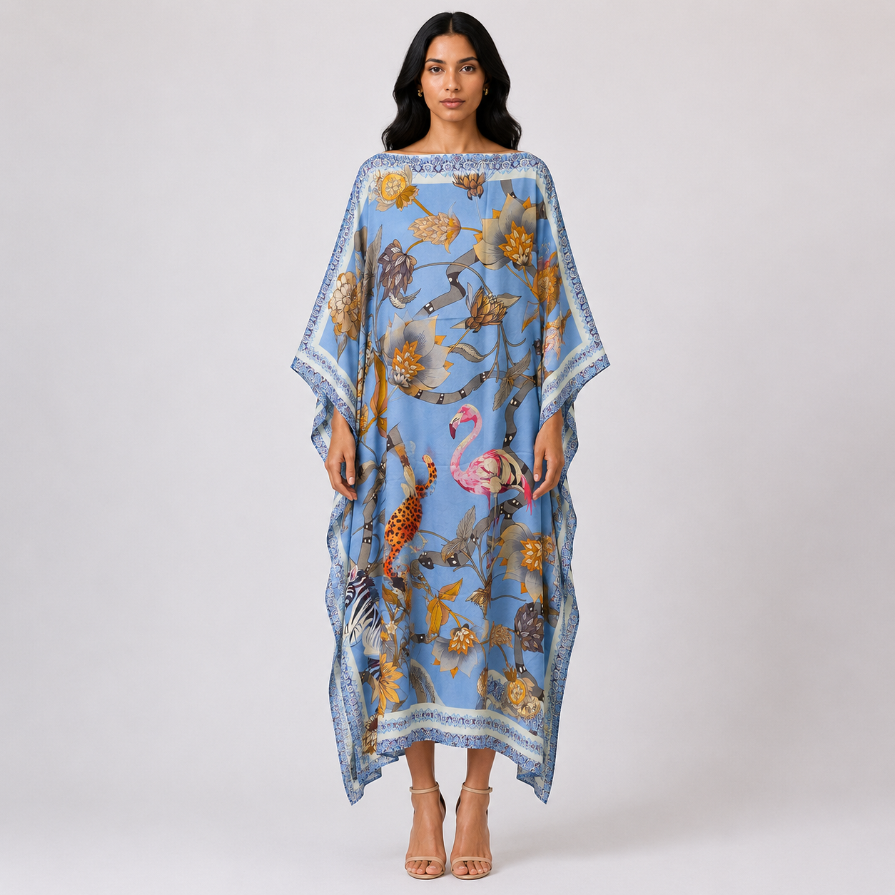 CANOPY SILK TUNIC - BLUE