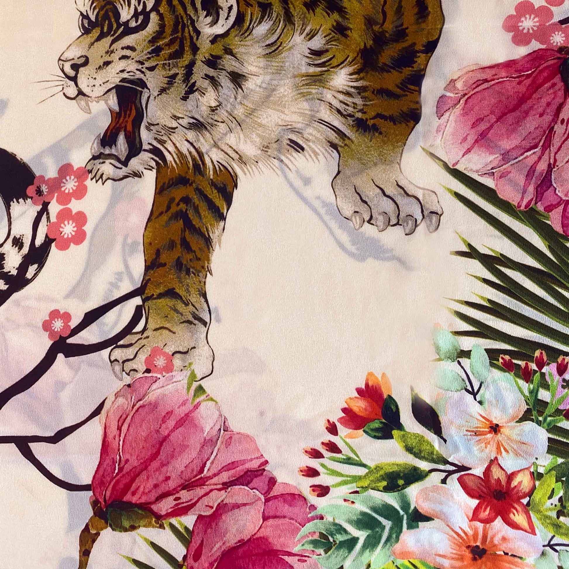 ROARING TIGER CASHMERE SCARF