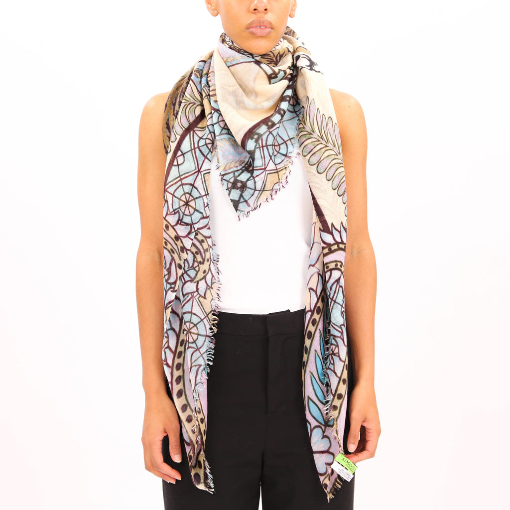ROARING TIGER CASHMERE SCARF
