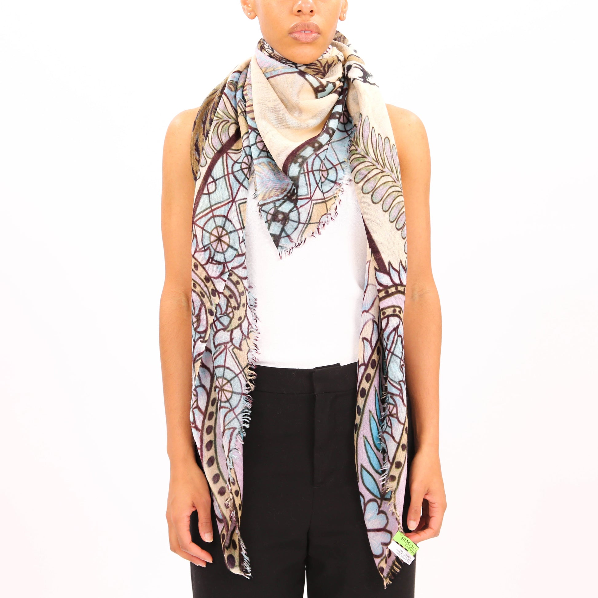 ROARING TIGER CASHMERE SCARF