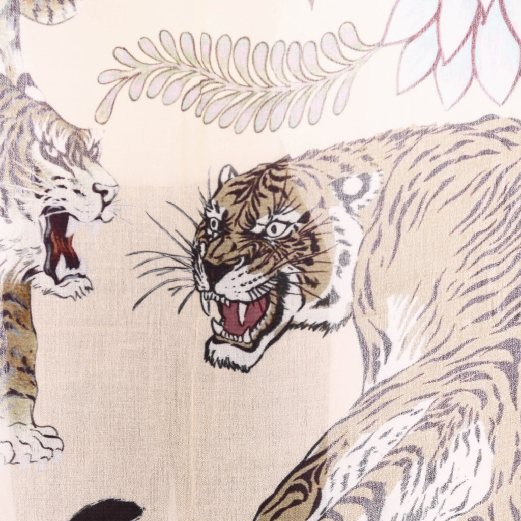 ROARING TIGER CASHMERE SCARF