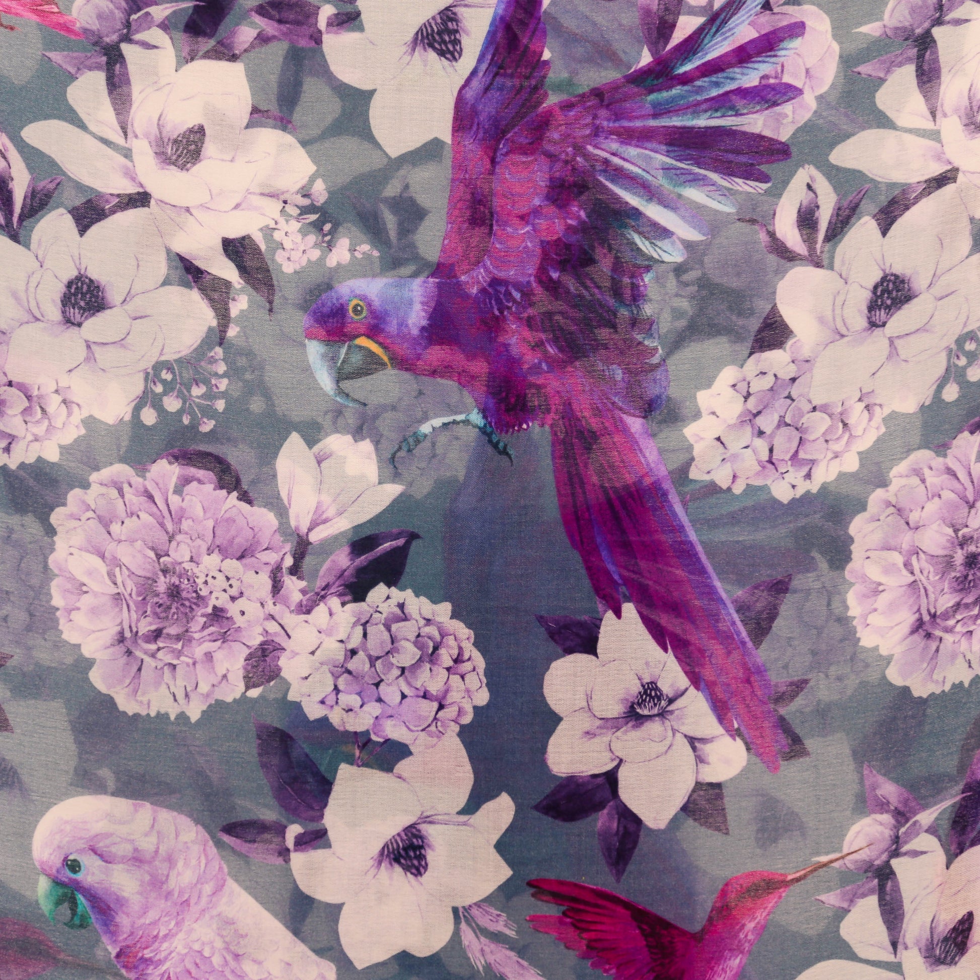 SUMMER BIRDS CASHMERE SCARF