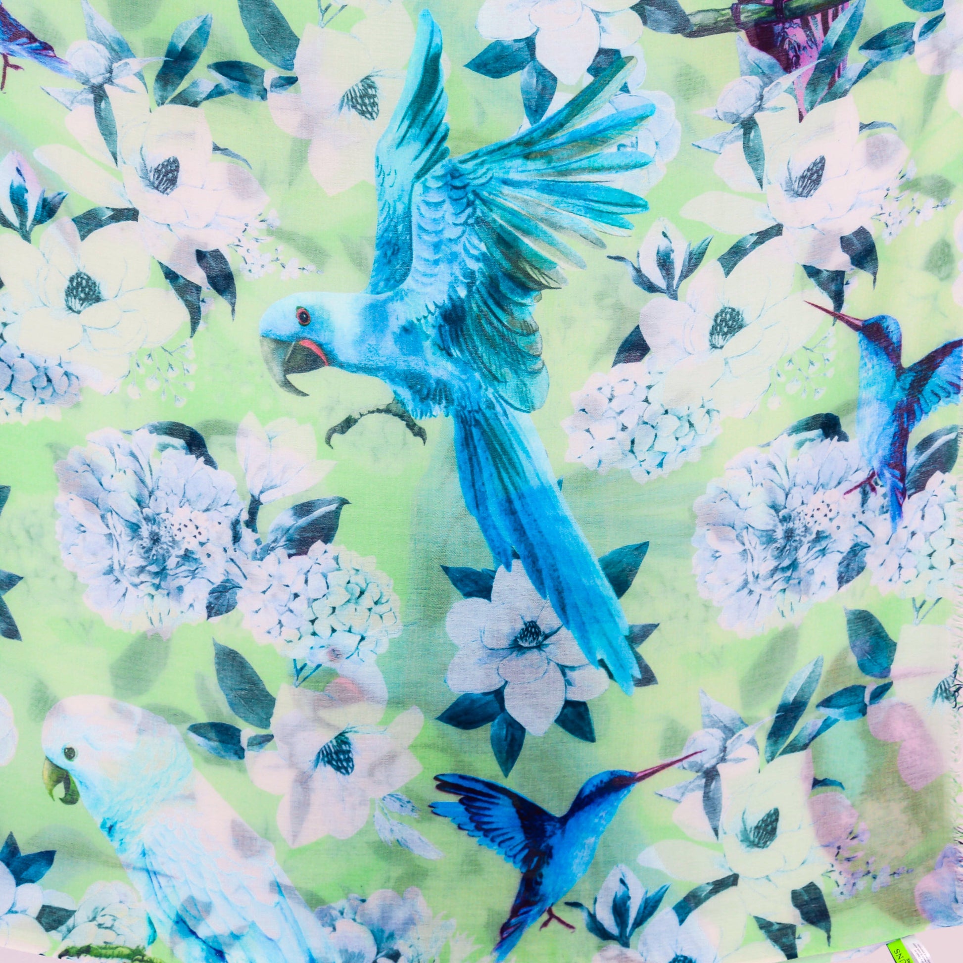 SUMMER BIRDS CASHMERE SCARF