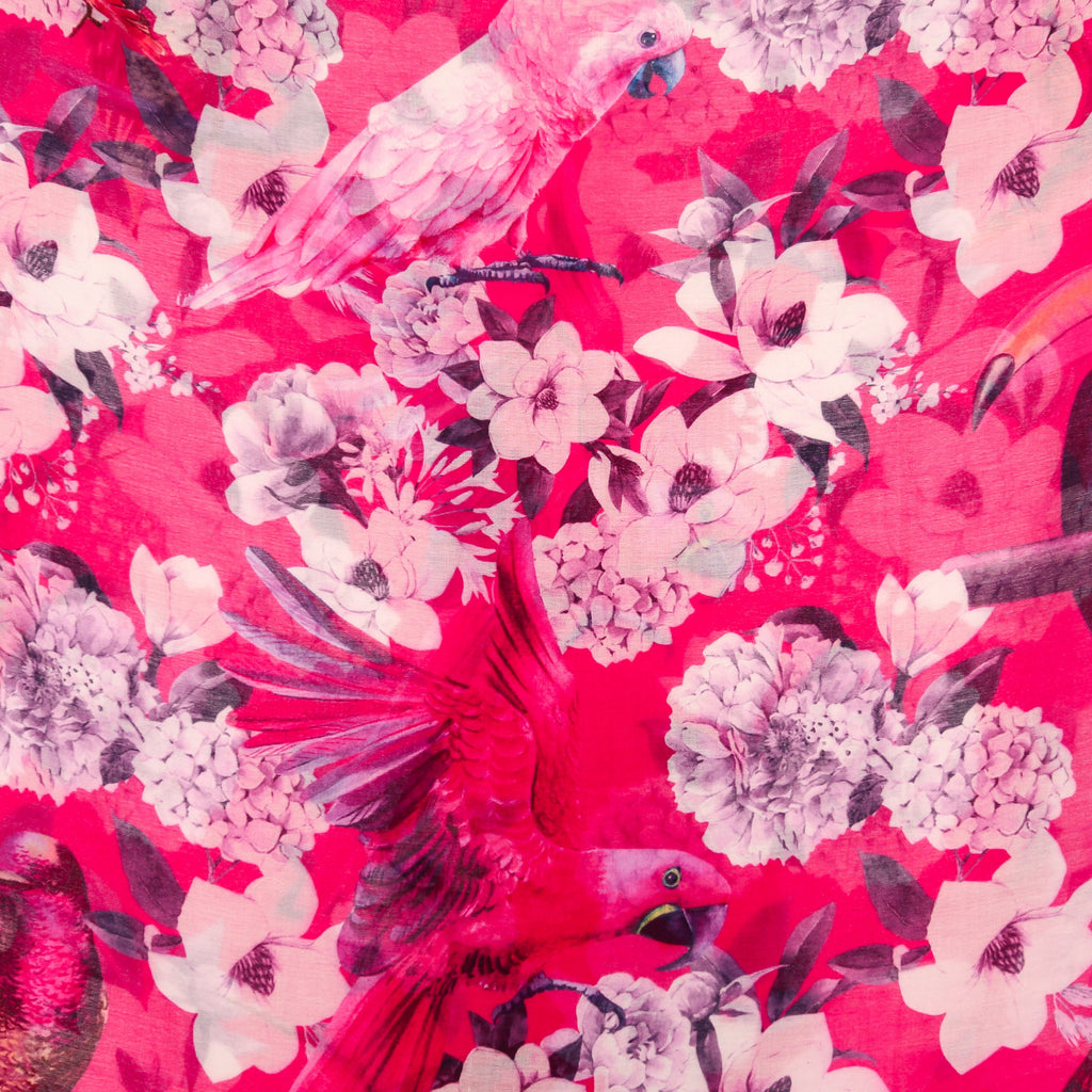 SUMMER BIRDS CASHMERE SCARF