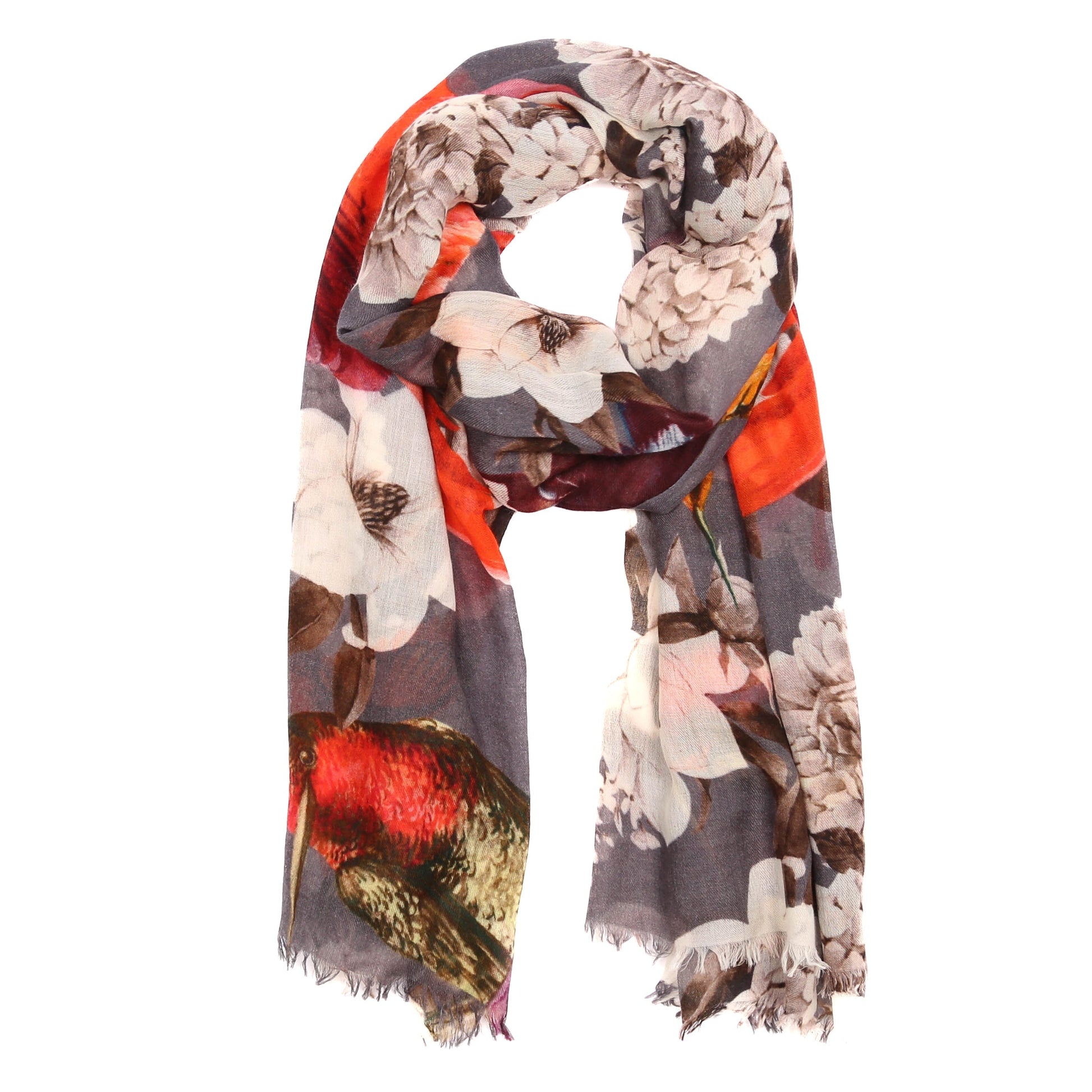 SUMMER BIRDS CASHMERE SCARF