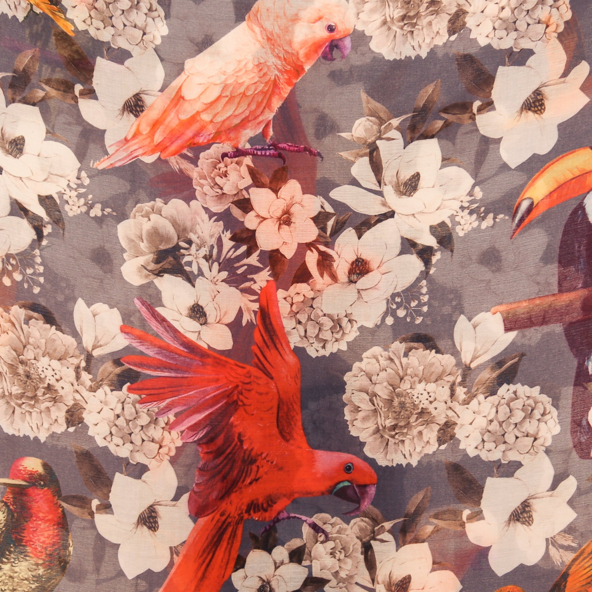 SUMMER BIRDS CASHMERE SCARF