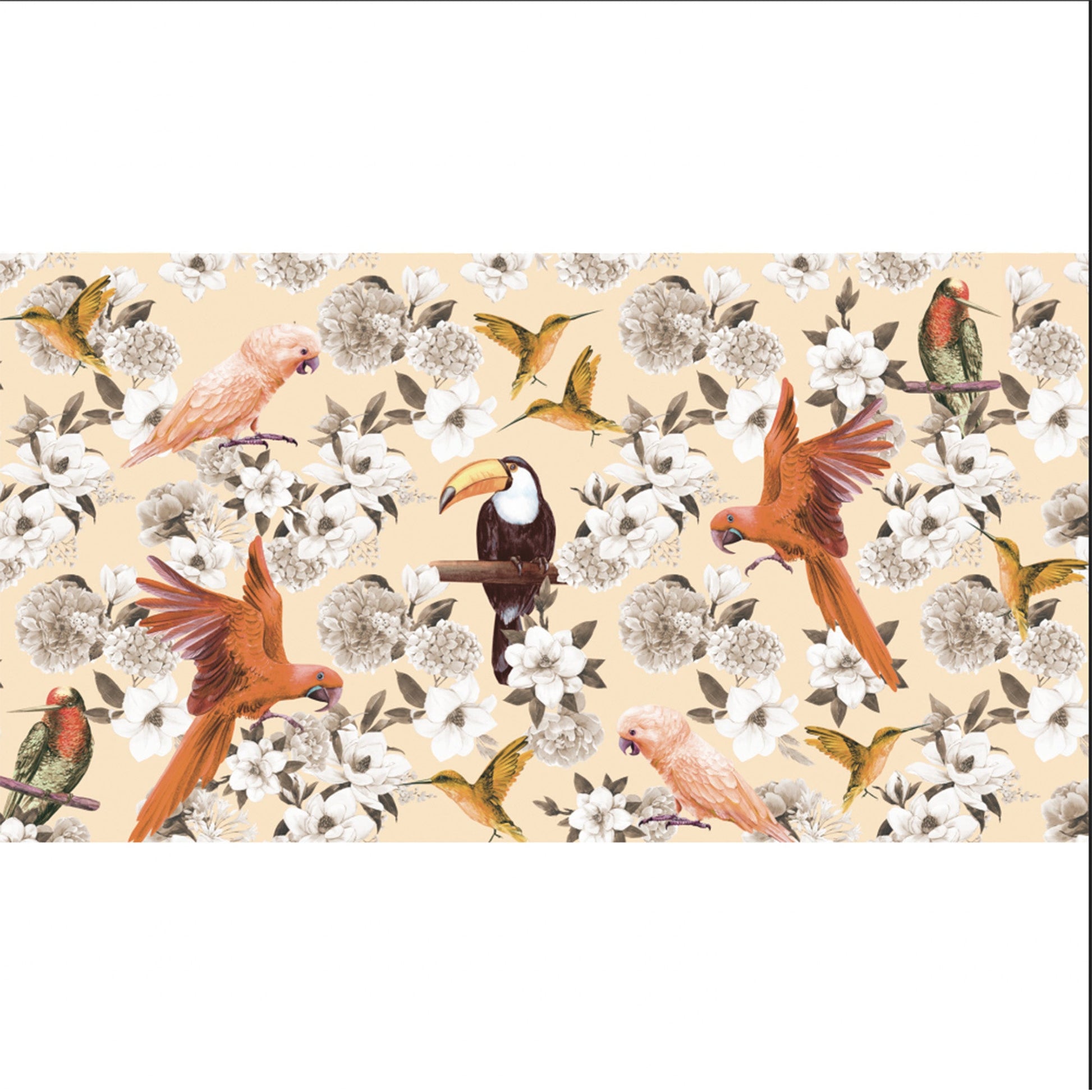 SUMMER BIRDS CASHMERE SCARF