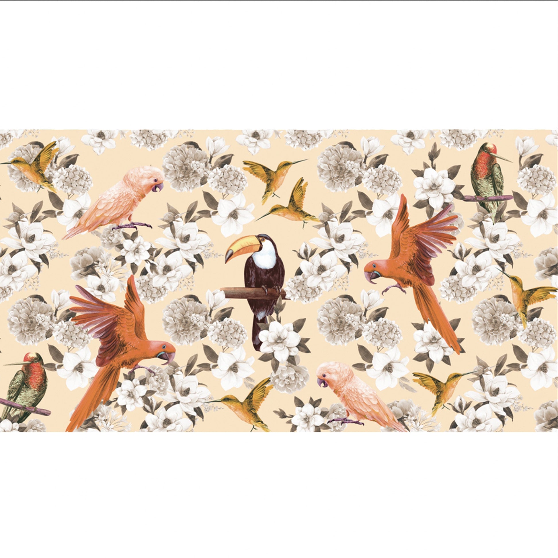 SUMMER BIRDS CASHMERE SCARF