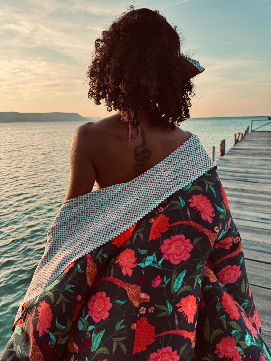 BIRD PARADISE KAMI KIMONO - DOUBLE SIDE