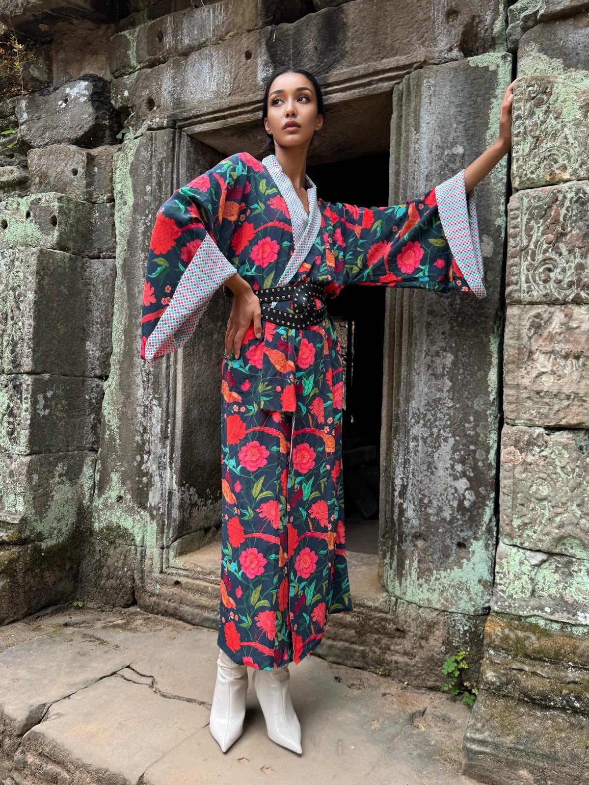 BIRD PARADISE KAMI KIMONO - DOUBLE SIDE