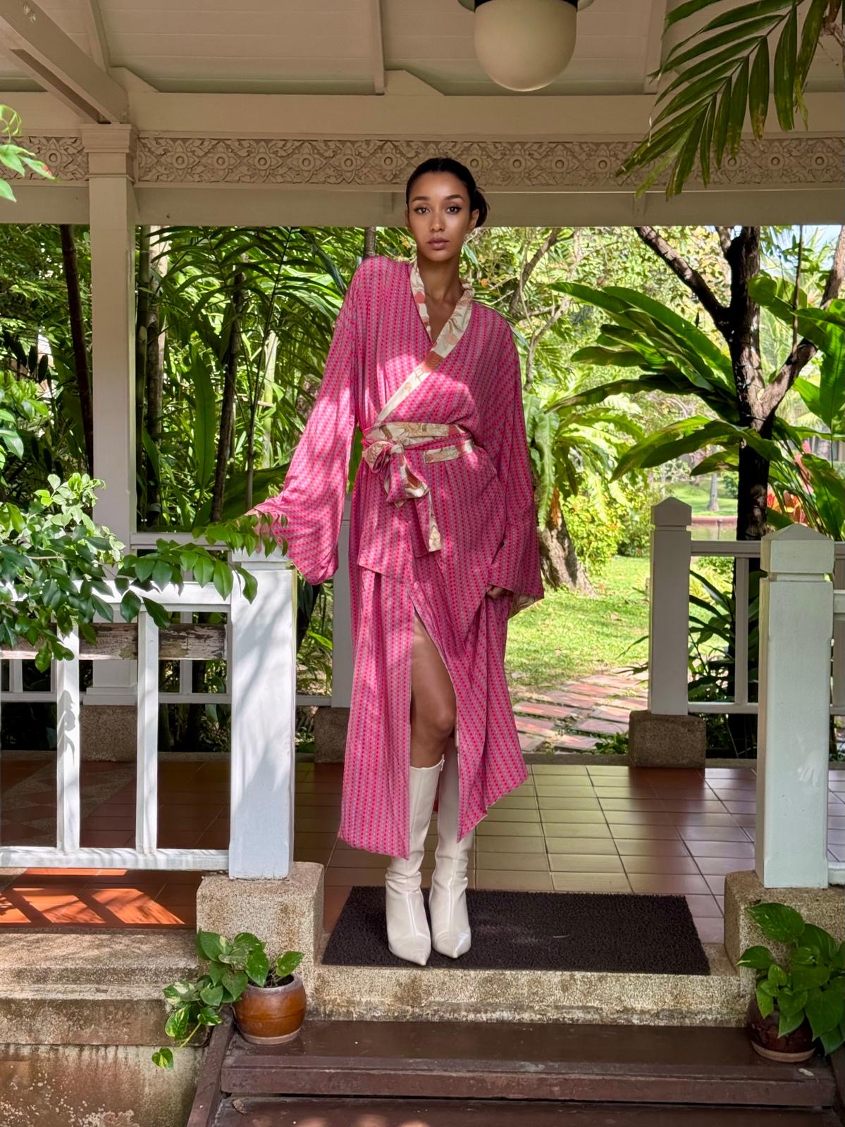 BIRD PARADISE KAMI KIMONO - DOUBLE SIDE