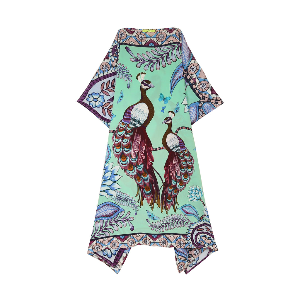 AZURE SILK TUNIC - MINT