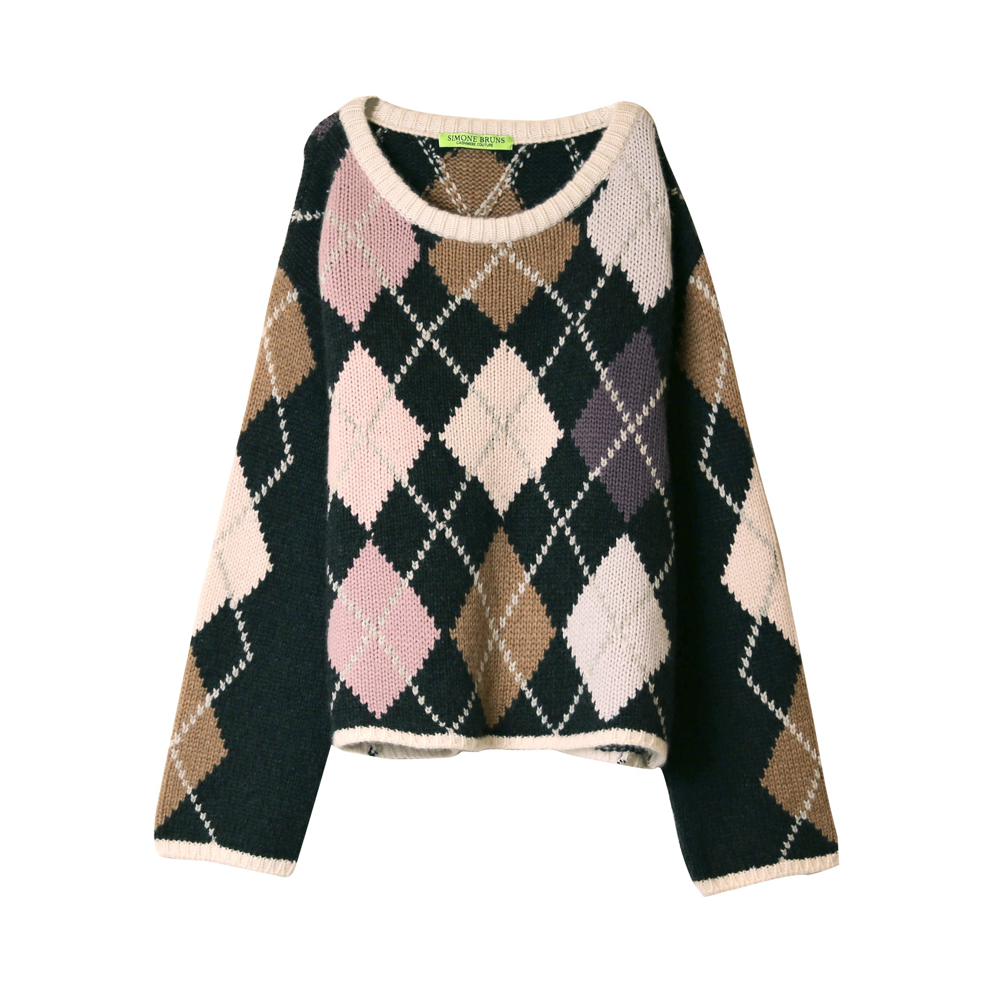 COOL ISCHGL EXTRA DIAMOND SWEATER - CHARCOAL/LUNAR