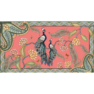 AZURE CASHMERE SCARF - CORAL