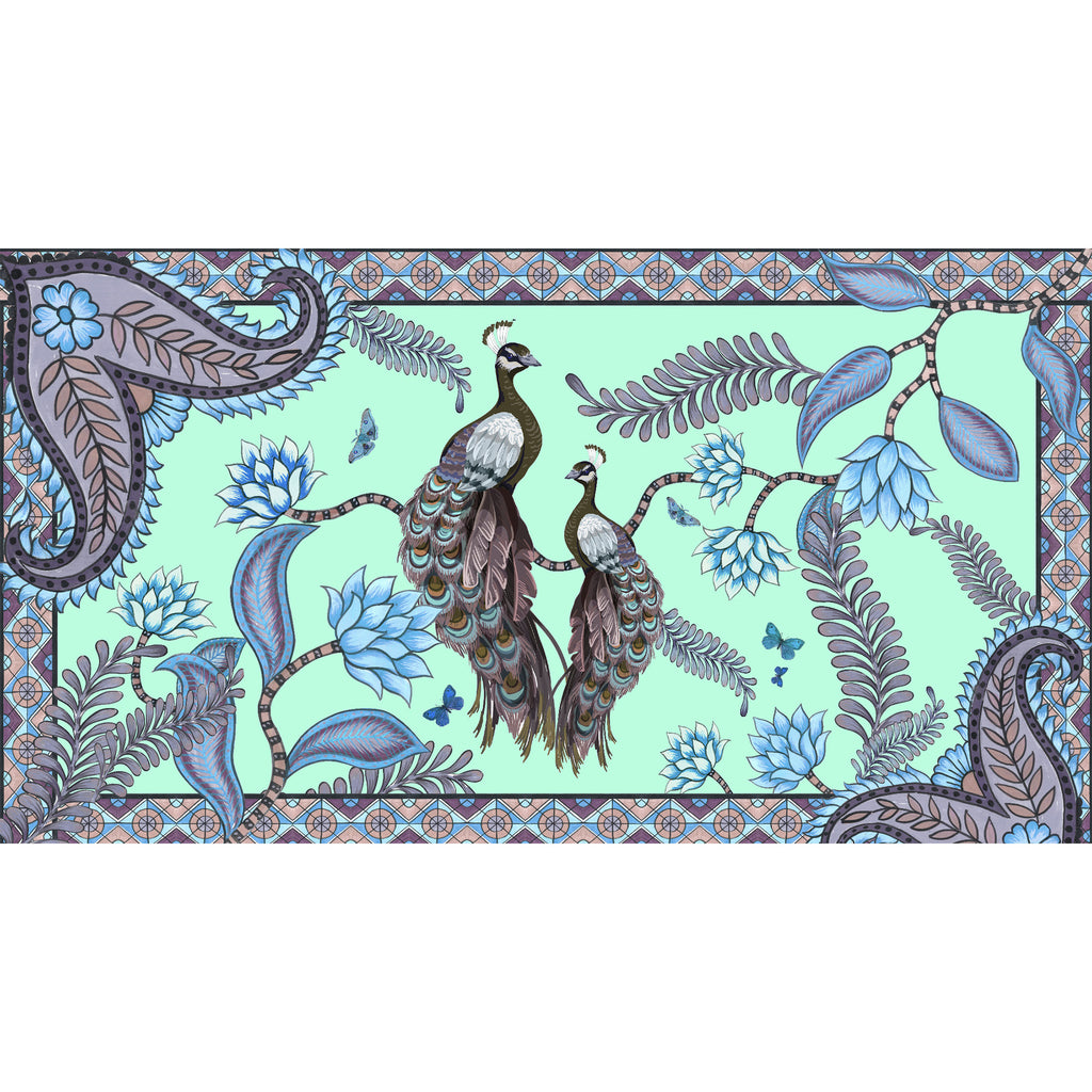 AZURE CASHMERE SCARF - MINT