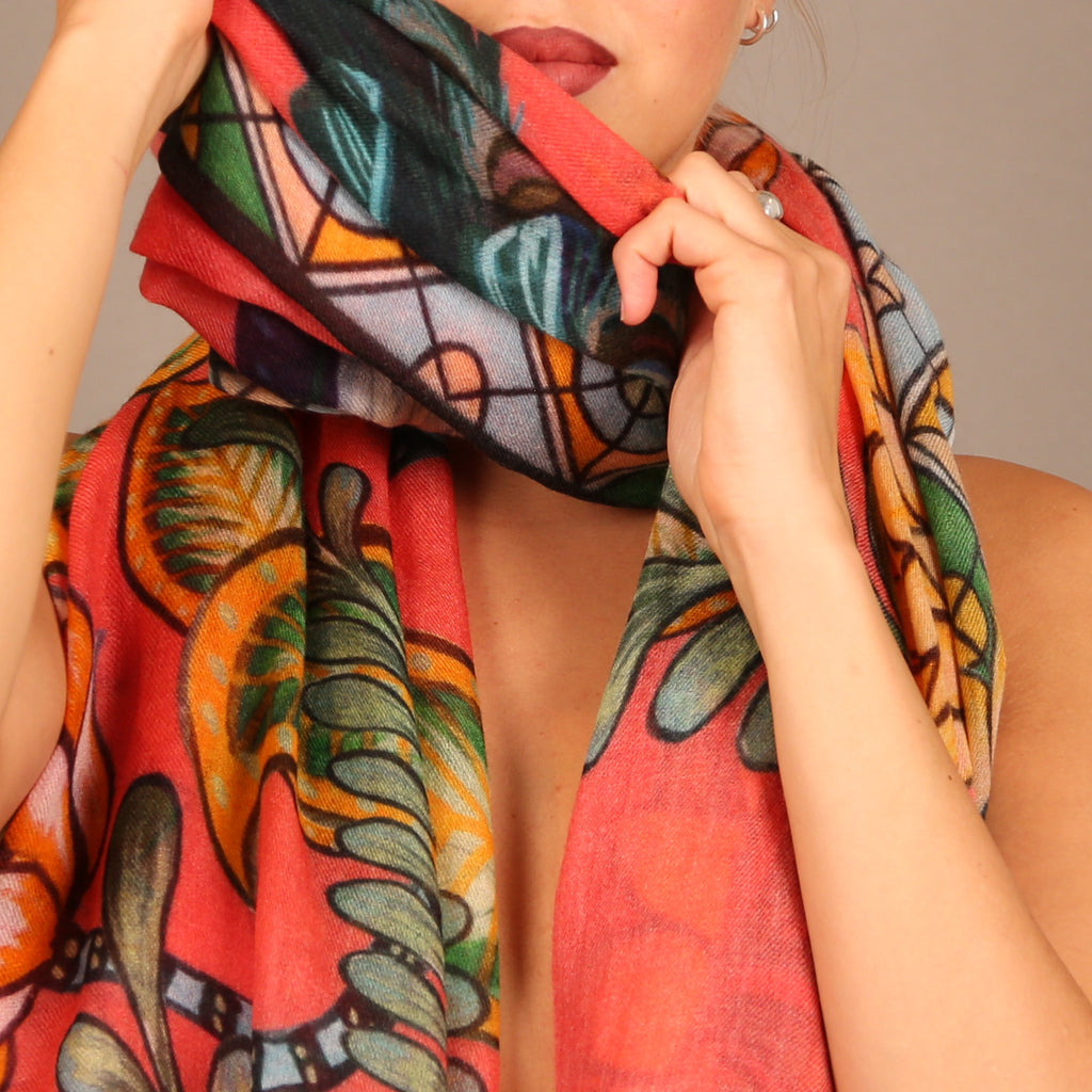 AZURE CASHMERE SCARF