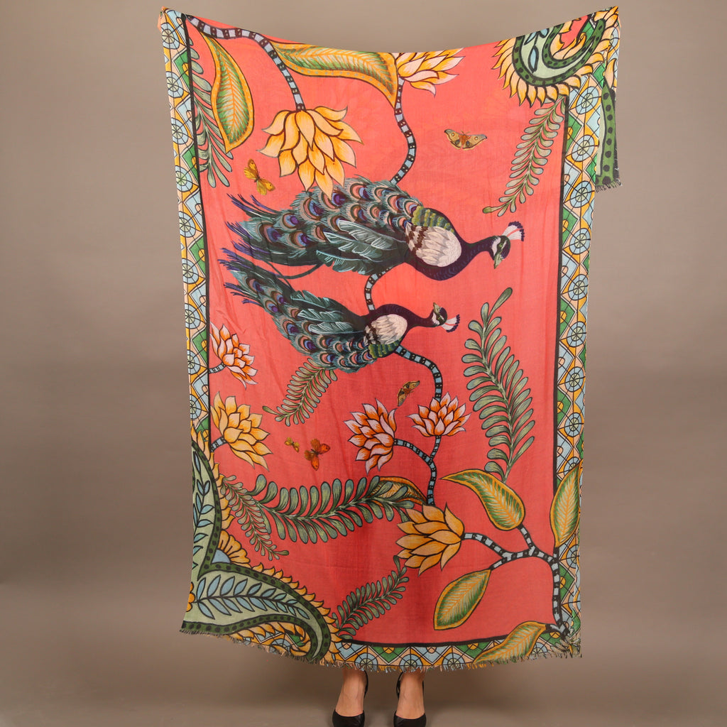 AZURE CASHMERE SCARF