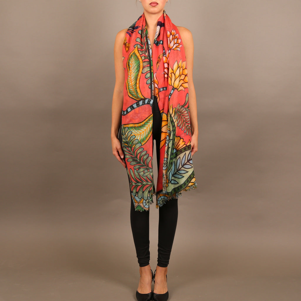 AZURE CASHMERE SCARF