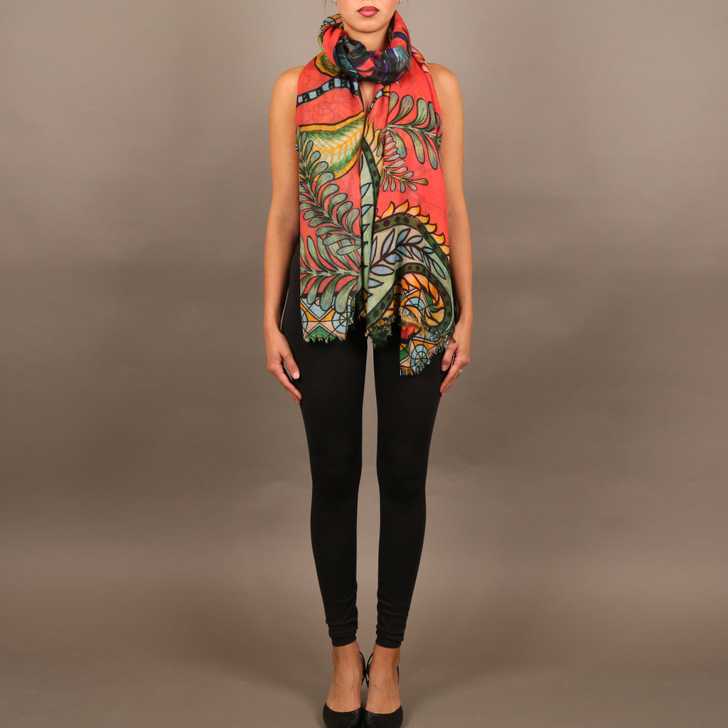 AZURE CASHMERE SCARF