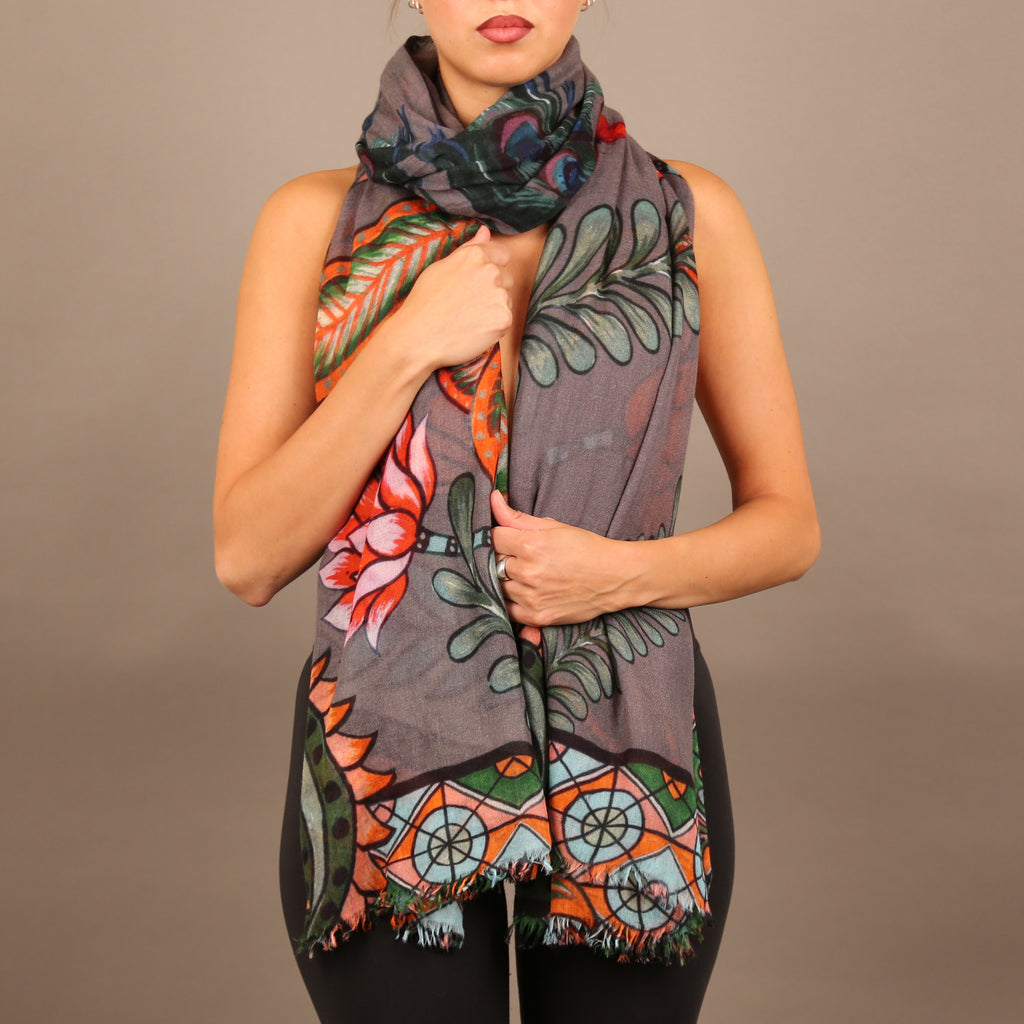 AZURE CASHMERE SCARF