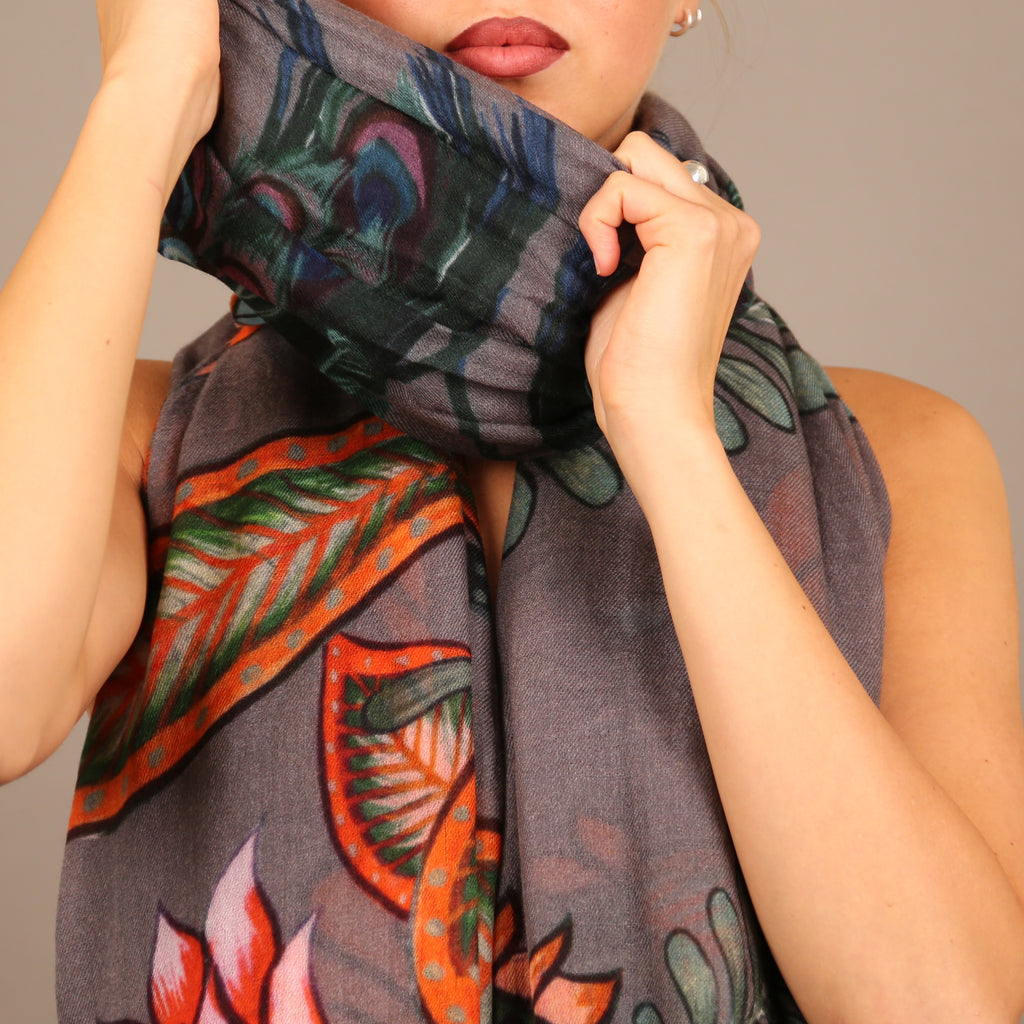 AZURE CASHMERE SCARF