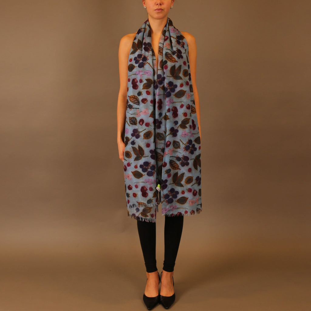 BERRY CASHMERE SCARF