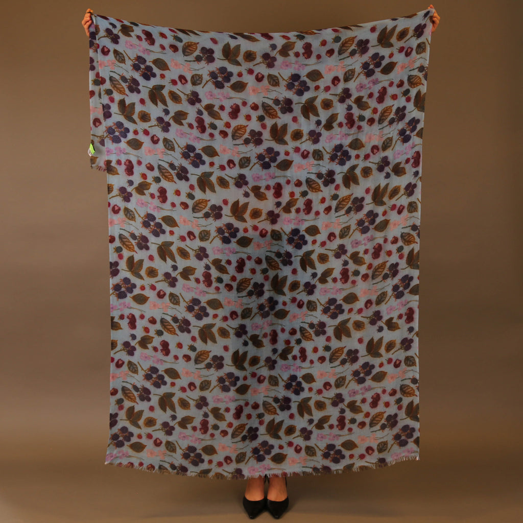 BERRY CASHMERE SCARF