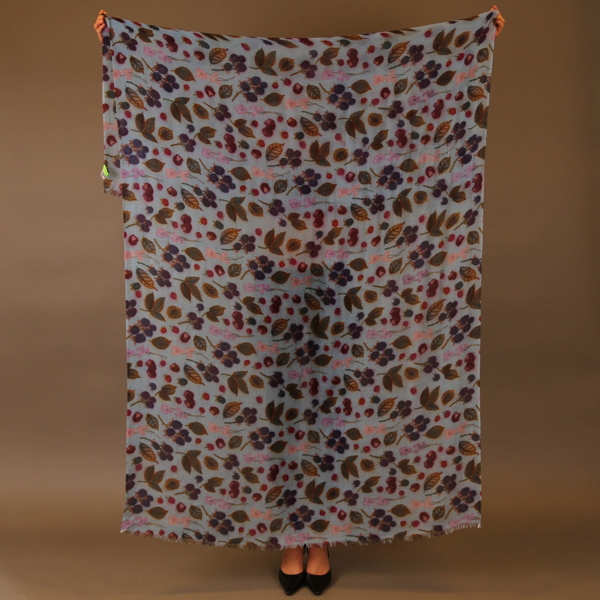 BERRY CASHMERE SCARF