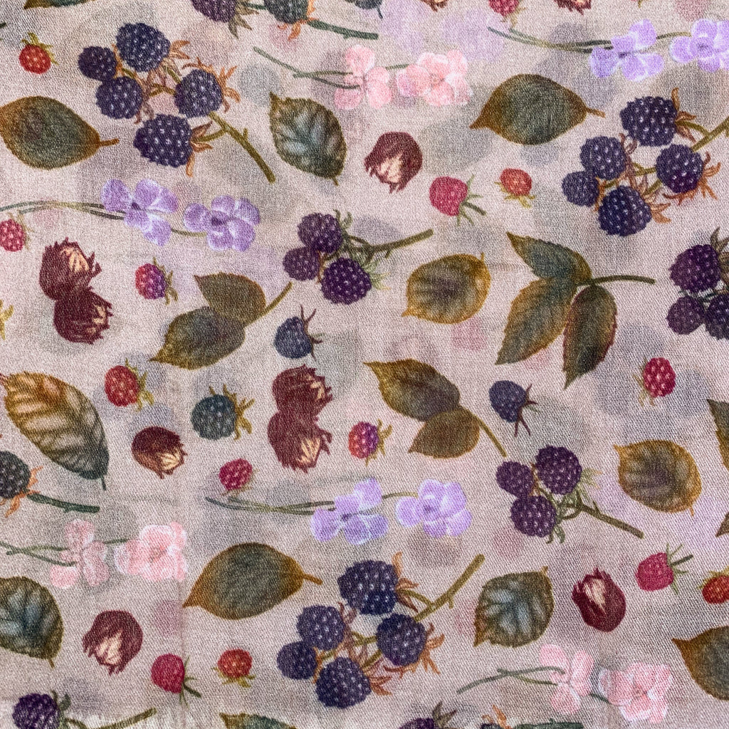 BERRY CASHMERE SCARF