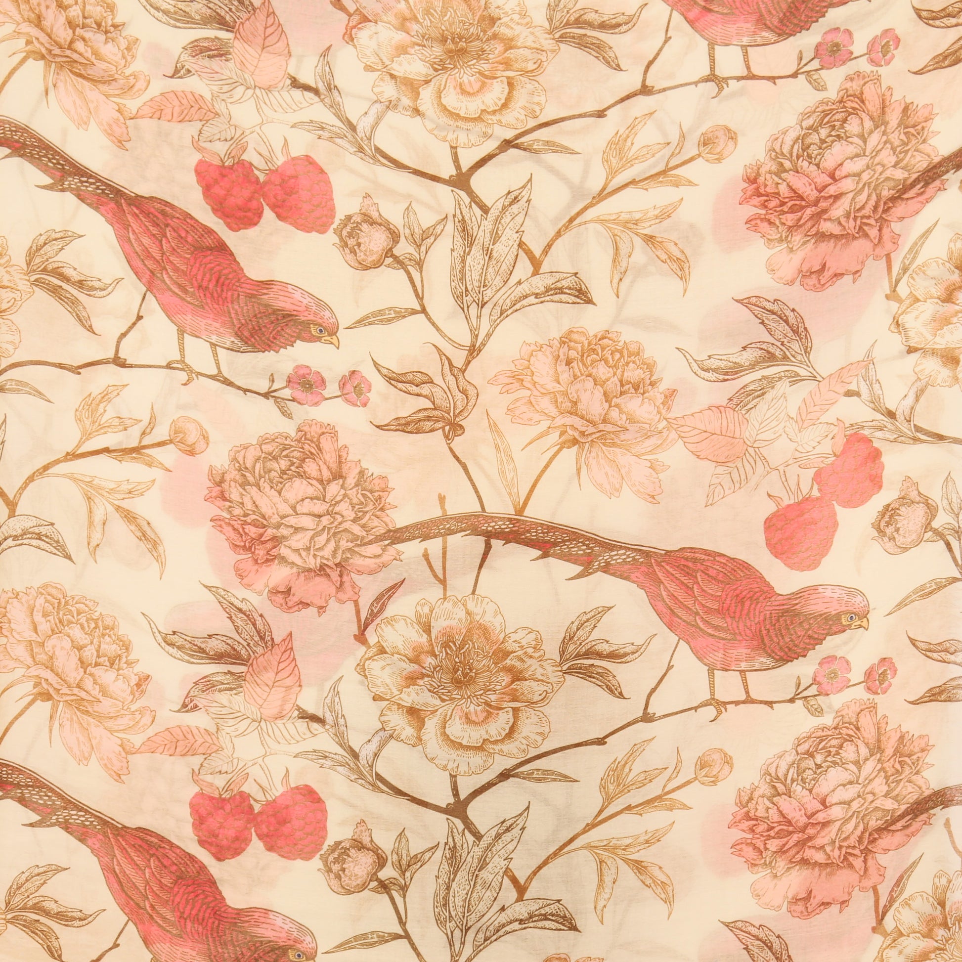 BIRD PARADISE CASHMERE SCARF