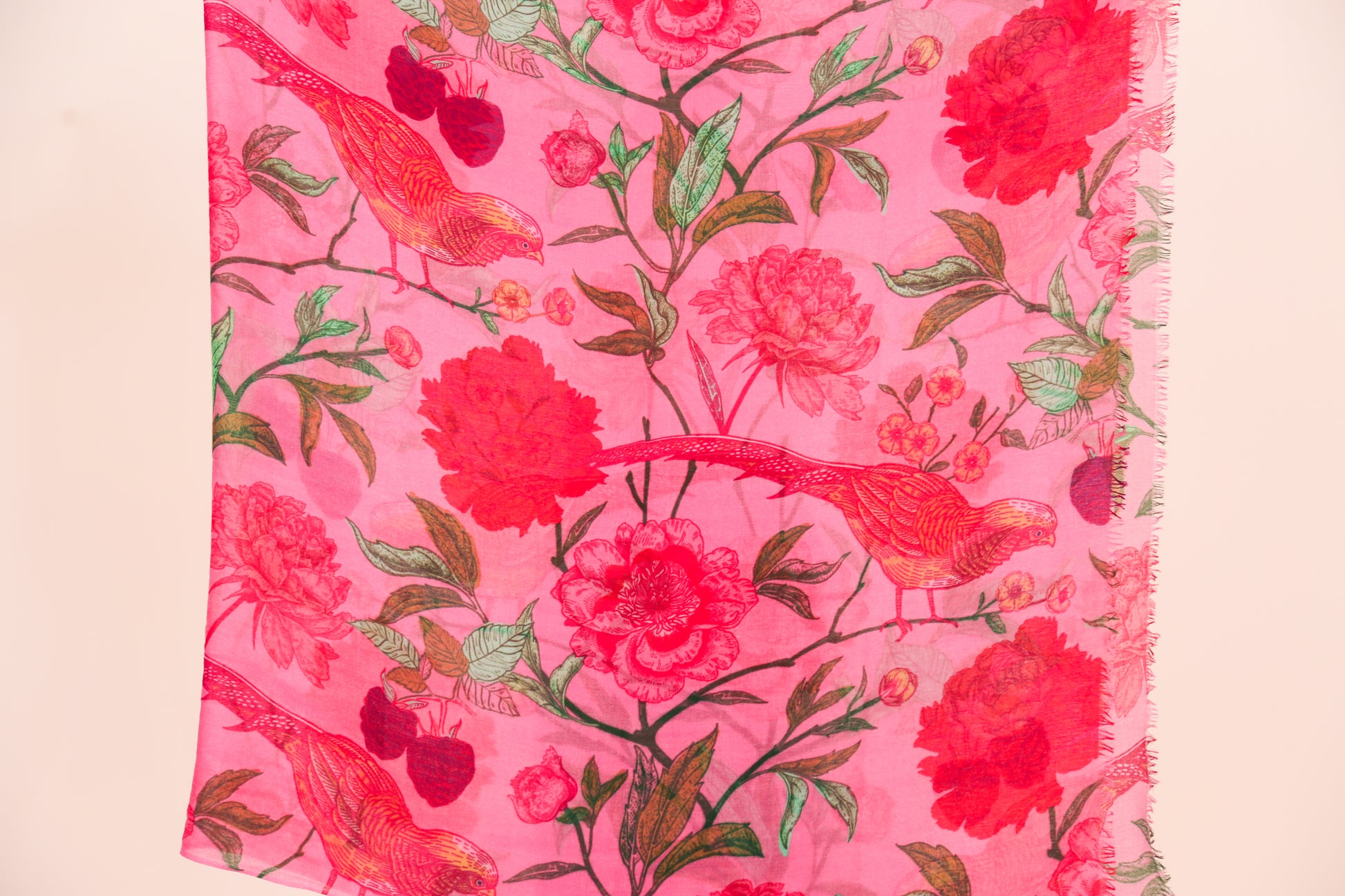 BIRD PARADISE CASHMERE SCARF