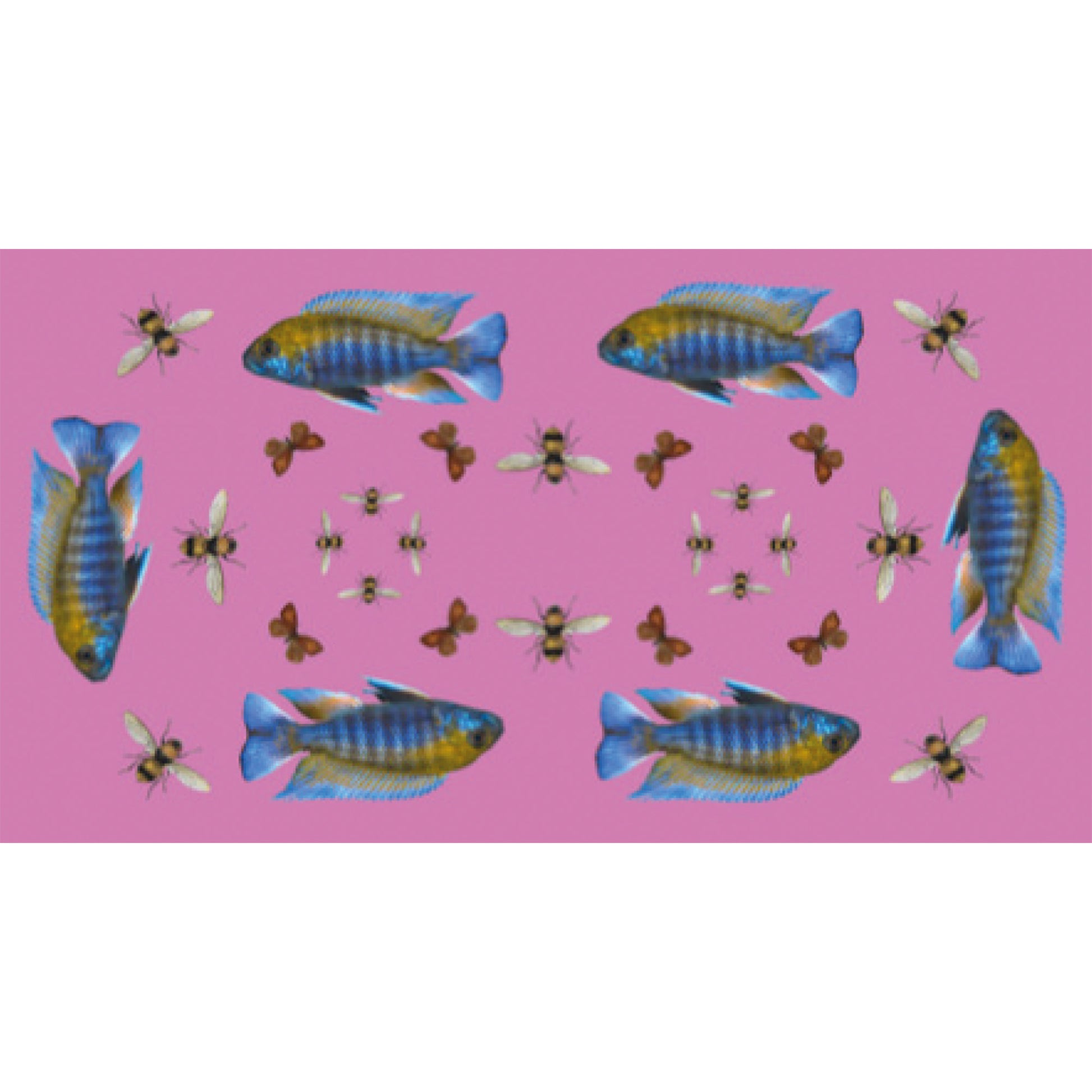BUTTERFLY & FISH CASHMERE SCARF