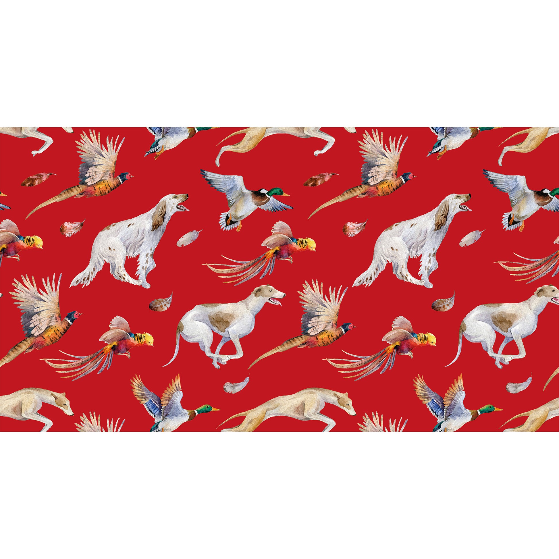 DOGS & BIRDS CASHMERE SCARF